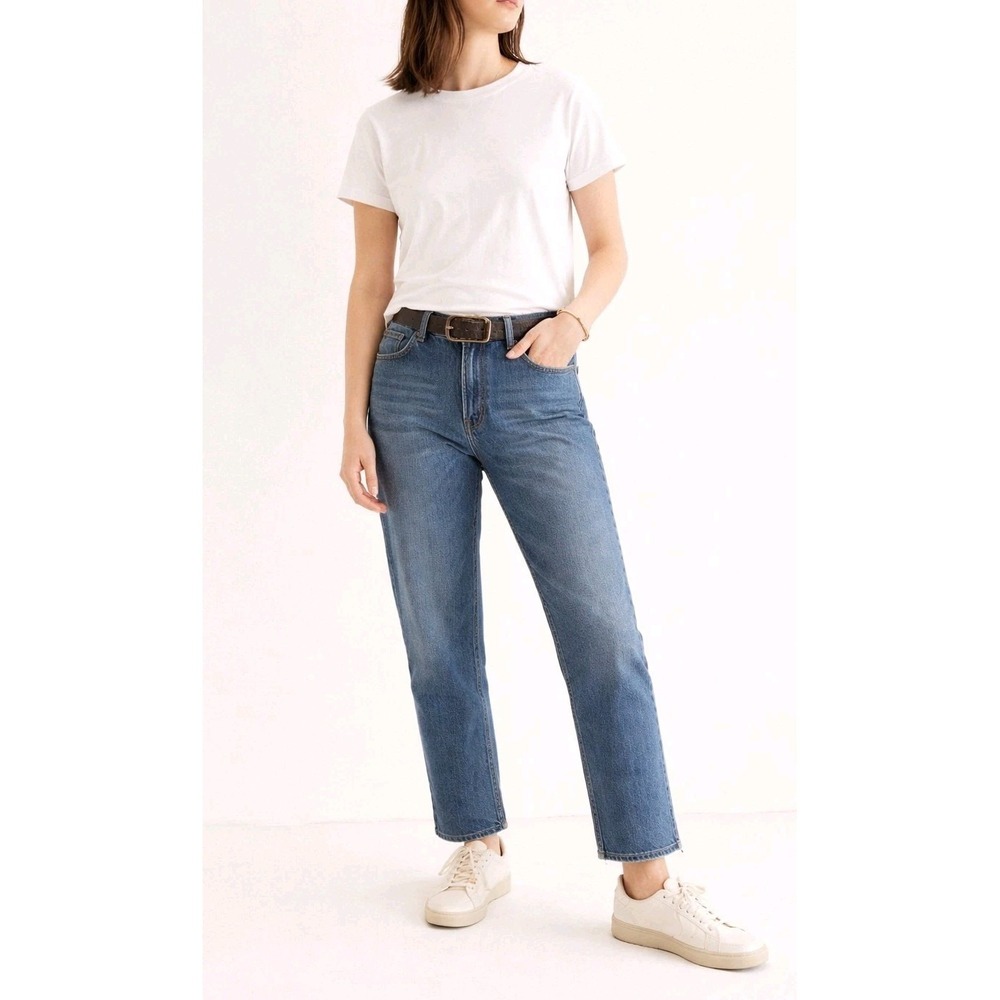J.Crew Slouchy Boyfriend Jeans 26 Medium Wash Straight Leg Denim Relaxed Fit